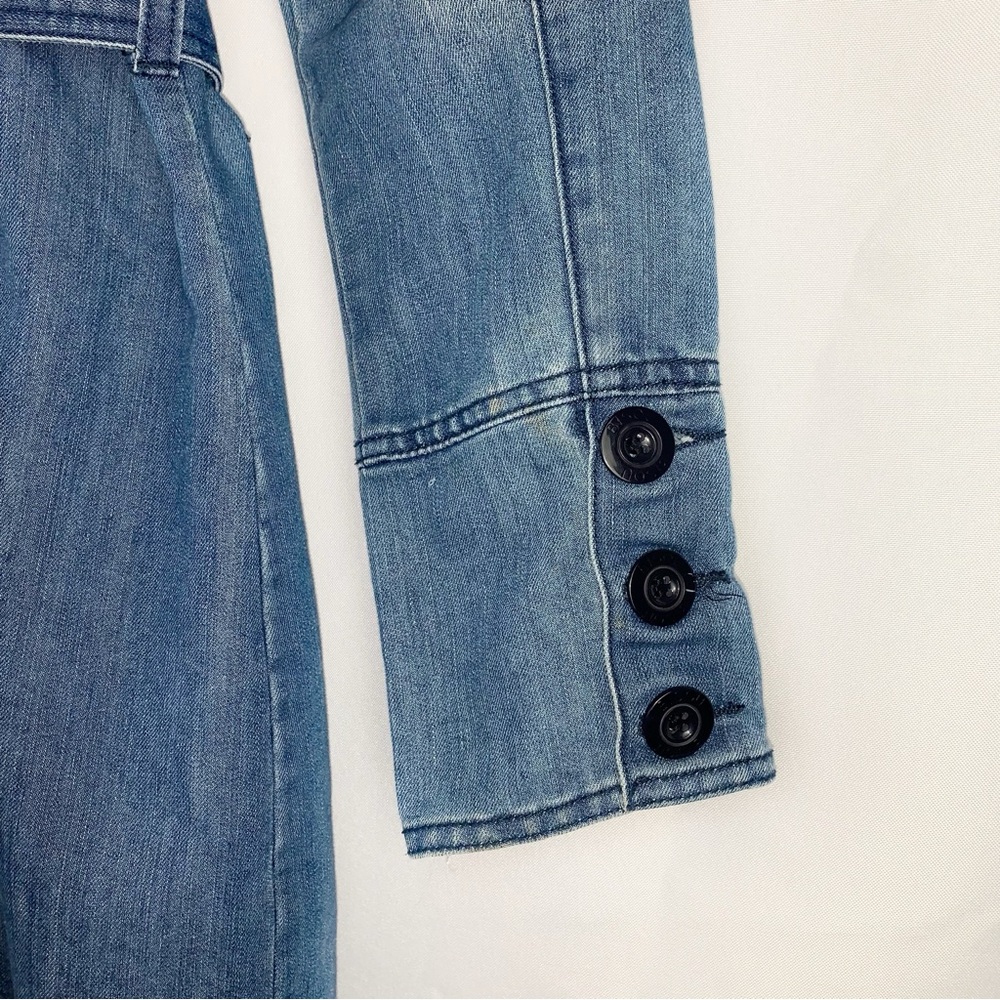 Bisou Bisou Button Front Denim Midi Dress - Picture 6 of 7